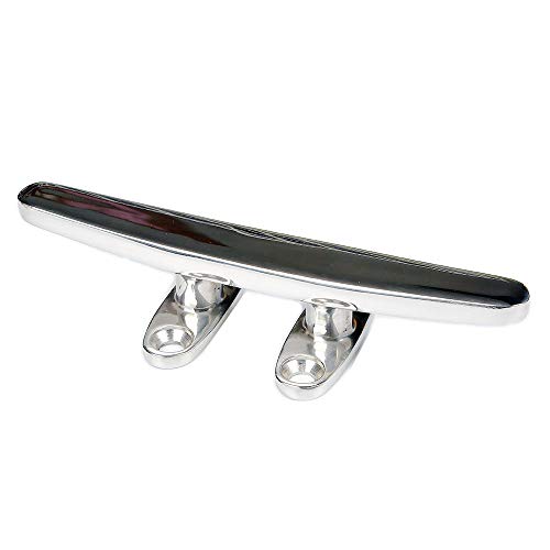 Thorn Dock Cleat Boat Open Base Cleat Flat Top Marine 316 Stainless Steel (5-in,2-Pack)