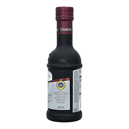COLAVITA AGED BALSAMIC VINEGAR OF MODENA IGP, 3 YEARS, 8.5 FLOZ GLASS BOTTLE