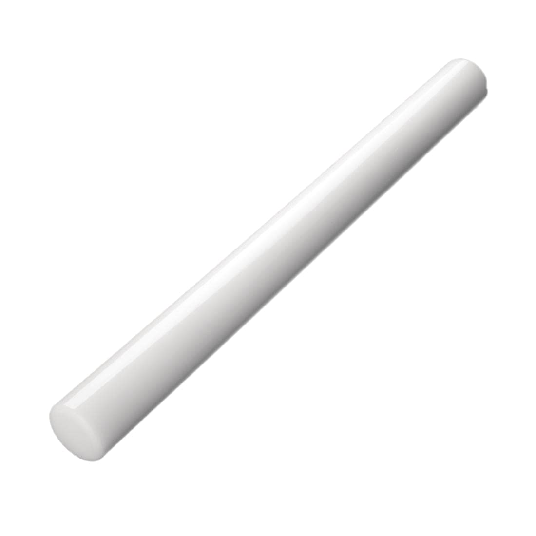 Vogue Rolling Pin 50.8 cm/20 inch Long, White, 4(Dia)cm, Polyethylene Rolling Pin for Baking - Roll Flat Pastry, Flan Bases or Cookie Dough - Easy Clean Smooth Surface, J175