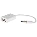 SODIAL(R) 3.5mm Male AUX Audio Plug Jack To USB 2.0 Female Converter Cable Cord Car MP3