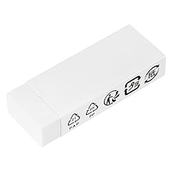 Amazon Basics Block White Eraser 2 Pack