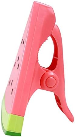 Bobopai Plastic Animal Sun Lounger Beach Towel Wind Clips Sunbed Pegs Pool Towel Clips (Pink Watermelon Shape)