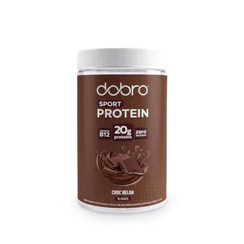 Dobro, Sport Protein, Dobro, Suplemento Proteico Vegetal em Pó, Sabor Croc Belga 450g 1 lata - 450g