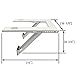Qualward Window Air Conditioner Brackets AC Support Bracket for 5000 to 12000 BTU Small A/C Units, Heavy Duty with 2 Arms, Up to 105 lbs