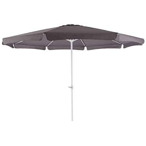 Nexos Sonnenschirm 4m mit Kurbel Alu Gestell Sonnenschutz Gartenschirm – Bild 3