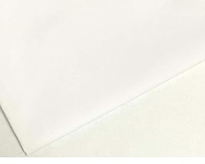 M & J Plain White Polycotton Fabric 45 inch 112 cm Wide 40 Colours 10m
