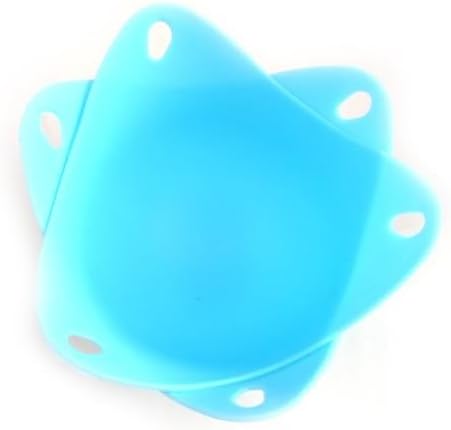 Poachies Egg-Poaching Moulds (Set of 2 Silicone egg boiler Egg Boiler (Blue)