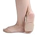 Flammi 4 Pairs Women's Sheer Toe Cover with Padding Toe Topper Liner Socks Non-Skid Bottom (Beige, Sheer)