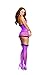 Dreamgirl Women's Stretch Lace Halter Garter Dress with Ruffles