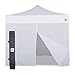 E-Z UP Event Shelter Canopy, Straight Leg 10' x 10' with 4 Walls and Rolling Storage Bag, White