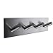 Bosszi Self Adhesive Hooks Robe Towel Wall Hooks Shower Hooks SUS 304 Stainless Steel Brushed Finish Anti-Skid Heavy Duty Hooks Wall Hanger Used in Bathroom Bedroom Kitchen Home Office(4 Hooks)