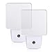 DEWENWILS Plug-in LED Night Light with Light Sensor, Dusk-Dawn Sensor, Flat Nightlight for Bathroom, Hallway, Bedroom, Living Room, Daylight, UL Listed (2Pack)