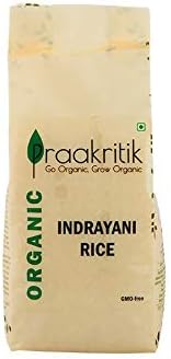 Praakritik (Mumbai) Organic Indrayani Rice, Chawal Staple Food, Tasty Healthy Indian Food - 500 grams