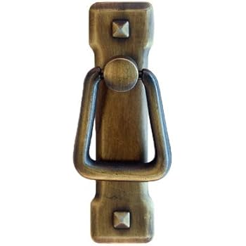 Furniture Parts Mission Style Drawer Pull Antiqued Brass Ad0679