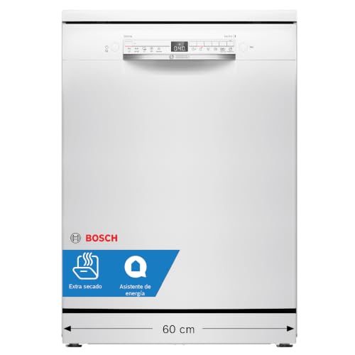 - Lavavajillas Libre Instalación, Serie 2, 13 servicios, 60 cm de ancho, Home Connect, Media Carga, Silencioso, blanco, SMS2HTW06E