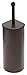 Blue Donuts Angled Powder Coated Bronze Toilet Brush