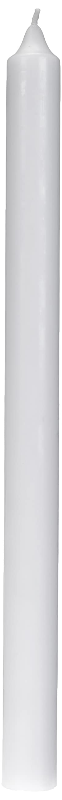 Rayher Plain White Taper Candle with Gift Box, 40cm x 3cm, Unscented, Religious Occasions, 1