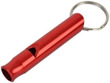 CNCshop Aluminium Emergency Whistle KeyChain Camping Hiking Hunting Outdoor Survival Red