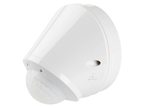 Legrand, Infrared Ceiling Motion Sensor for Indoor and Outdoor Use, 360° Working Field, Range up to 8 m, Adjustable Ambient Brightness, IP55, Surface-Mounted Wall or Ceiling Mounting, 048946