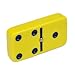 Marion Domino Double 6 Yellow Jumbo Tournament Professional Size with Spinners in Elegant Black Velvet Case.