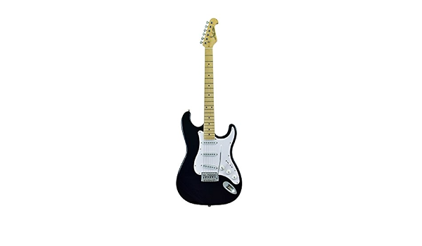 Amazon.com: j\u0026d St guitarra eléctrica por CNZ Audio, Negro : Instrumentos  Musicales