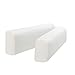 Hanhao Armrest Cover Ultra Thick and Soft Spandex Stretch Pixel Arm Cover for Recliners Sofas Chairs Loveseats Elastic Anti Slip Furniture Armrest Protector for Couch Set of 2 (Stone White)