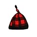 3PCS Baby Boys Girls Merry Christmas Plaid Outfit Set Long Sleeve Romper Pants With Hat