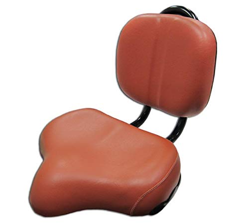 Flying Horse Bicycle Seat Saddle Back Rest Oversize Beach Cruiser Tandem- Brown