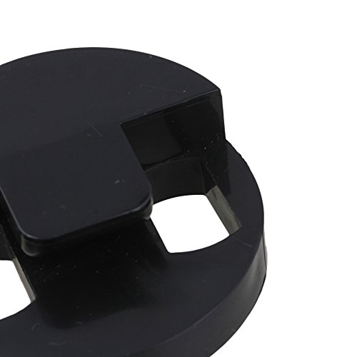 Yibuy Two Hole Double Bass Rubber Ultra Practice Mute Black Set of 10