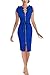 Babyonline Women's Sleeveless Front Zipper Retro Wear to Work Pencil Party Dress
