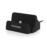 Iphone Charger Dock, Desktop Desk Charger Dock Cradle Base Charging Station with Charger Cable for Iphone7/7Plus iPhone 6 / 6S / 6S Plus , iPhone 5 / 5S / 5C / SE and iPod Touch (black)