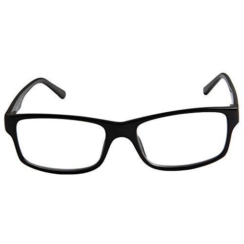 LianSan Brand Designer Fashion Acetate Reading Glasses Men Full Frame Spectacle Glasses Women Spring Hinged Arms Reading Eyeglasses L7801 (+3.00, black)