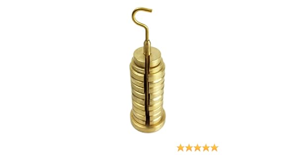 Gsc International 250012 Brass Gsc Slotted Weight Set With Hanger