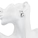 Onairmall Double Sides Earring Two Ball Beads Pearl Stud Earring Women Fashion Jewelry (White)