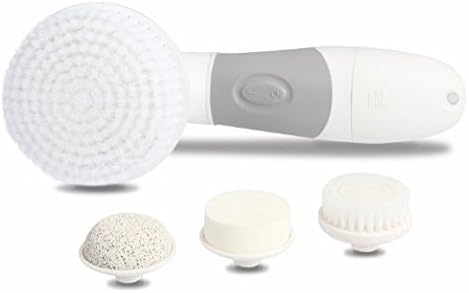 Derm Scrub Facial and Body Cleansing Brush - Microdermabrasion Pore Minimizer - Helps Get Rid of Acne, Scars, Blackheads, Body Acne &amp; Dark Spots - Ideal Skin Care Product