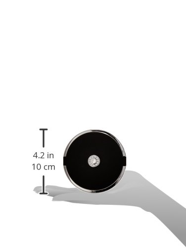Floxite Fl-360-b 10x Led Lighted Compact With  Crystals and Dfp Quality Glass, Black