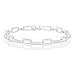 ORROUS & CO Women's 18K White Gold Plated Cubic Zirconia CZ Link Bracelet