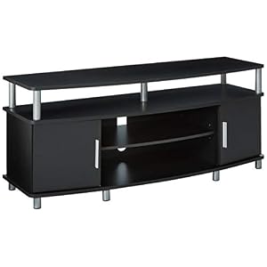 Ameriwood Home Carson TV Stand for TVs up to 50″, Black