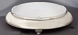 Elegance Silver 89892 Silver Plated Round Cake Stand with 22" Base, 18"