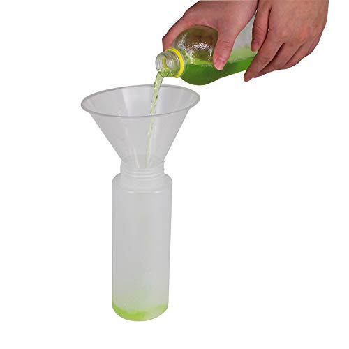 8 Pack MultiPurpose Plastic Funnels with Long Reaching Spout (4.7