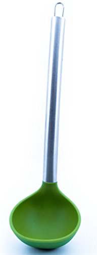 BEST Silicone Ladle By Chef Frog - For Home Or Professional Use - Features Our “Stay-Cool” Stainless Steel Handle
