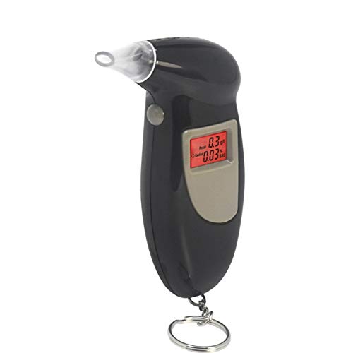 Liobaba Digital Breath Alcohol Tester with Audible Alert Safe Driving with Key Chain Quick Response Alcohol Detector Breathalyzer - Thumbnail 4
