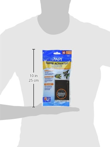 API SUPER ACTIVATED CARBON Aquarium Canister Filter Filtration Pouch 1-Count