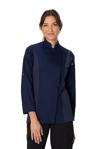 Chef Works Hartford Cool Vent Kochmantel für Damen, Marineblau, Small