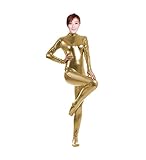 WOLF UNITARD Shiny Metallic Unitard Catsuit Dancewear
