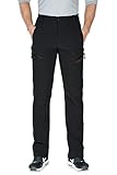 Nonwe Men's Warm Windproof Mountain Fleece Hiking Snow Ski Pants