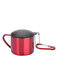 Dilwe   Taza de acampada, portátil, de acero inoxi