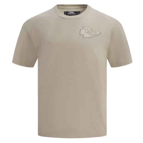 Pro Standard Mens NFL Kansas City Chiefs Neutral Short Sleeve Tee Taupe M