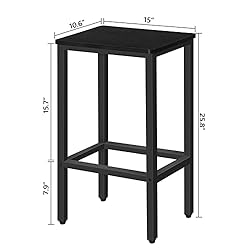 MAHANCRIS Bar Stools, Set of 2 Bar Chairs with