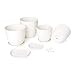 Mkono 6 Pack Plastic Plant Pots for Plants with Saucers, 5.5